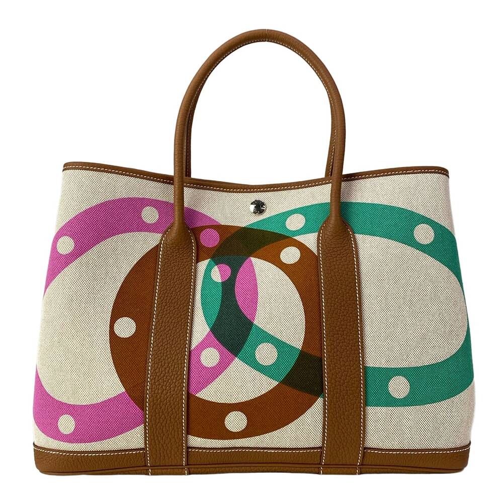 Hermès Garden Party PM Tote Bag H085689CKAC Beige Gold Multi Toile H Negonda